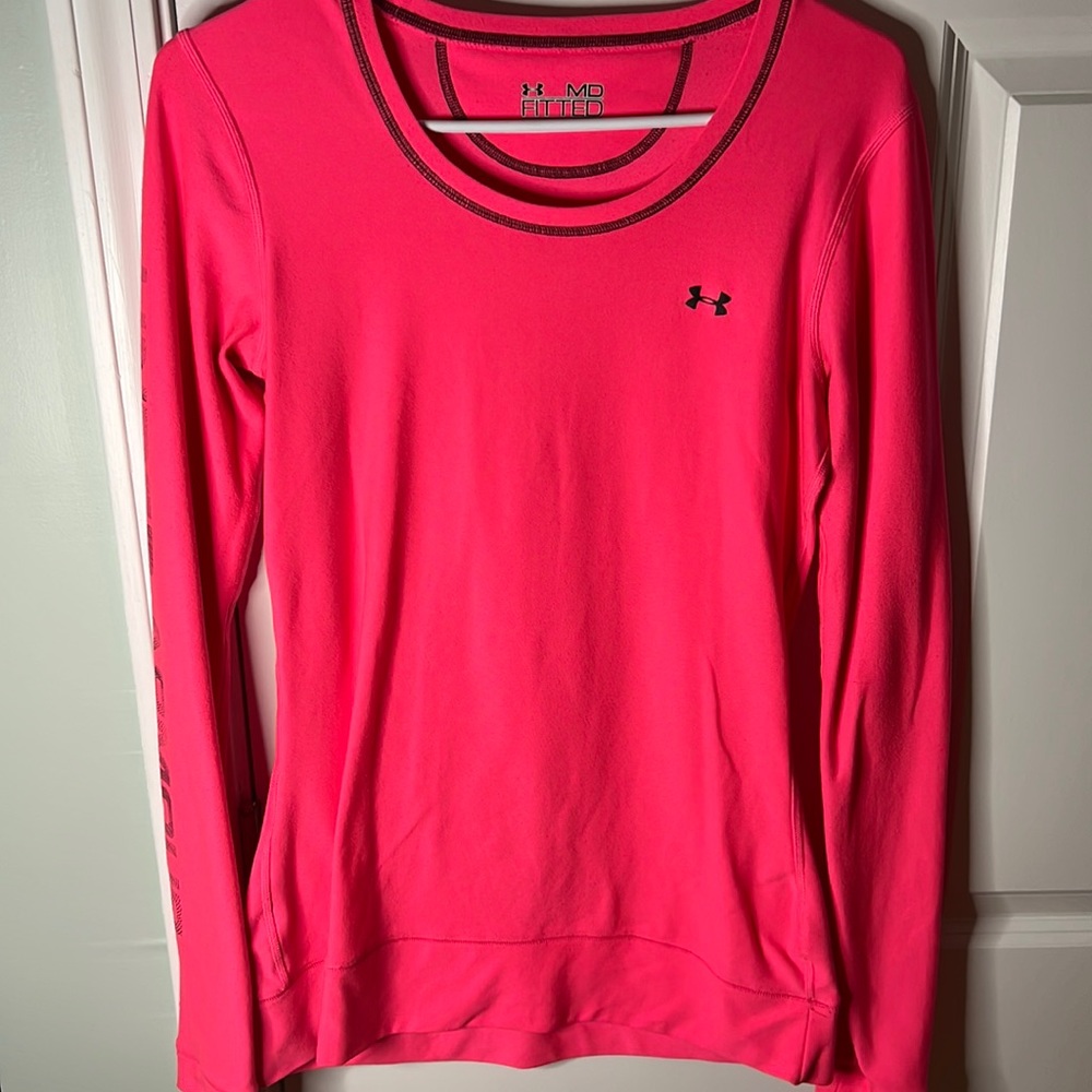 Hot pink under armour longsleeve